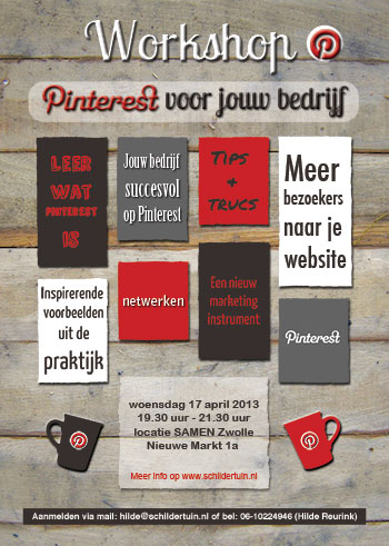 flyer workshop pinterest voor jouw bedrijf