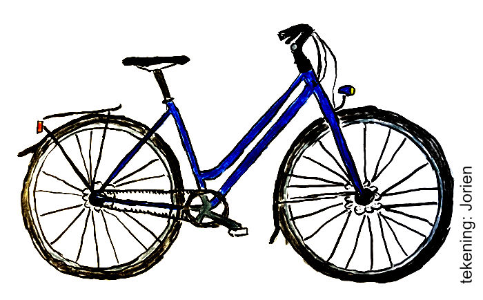 tekening van een fiets