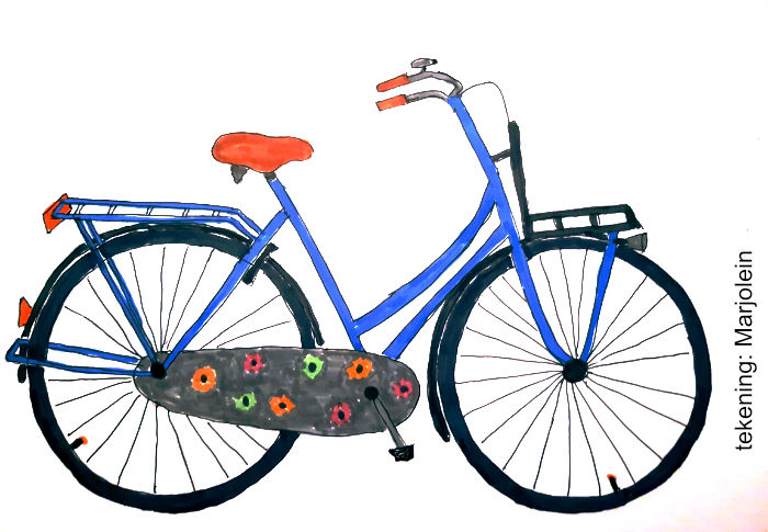 tekening van een fiets
