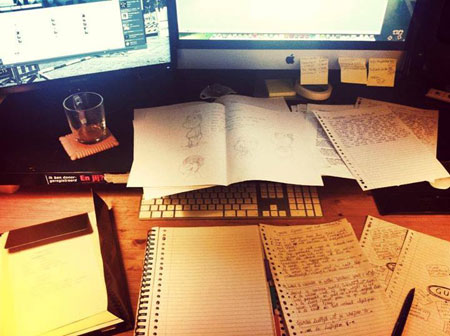 foto bureau Tessa van Balen tijdens het maken van nieuw kinderboek